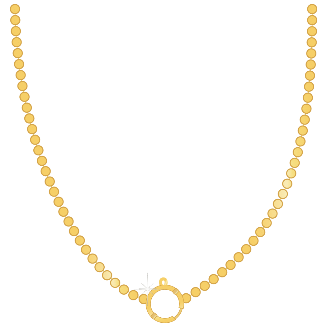 Jewelry gold necklace sticker by my jewellery find share clipart clip art