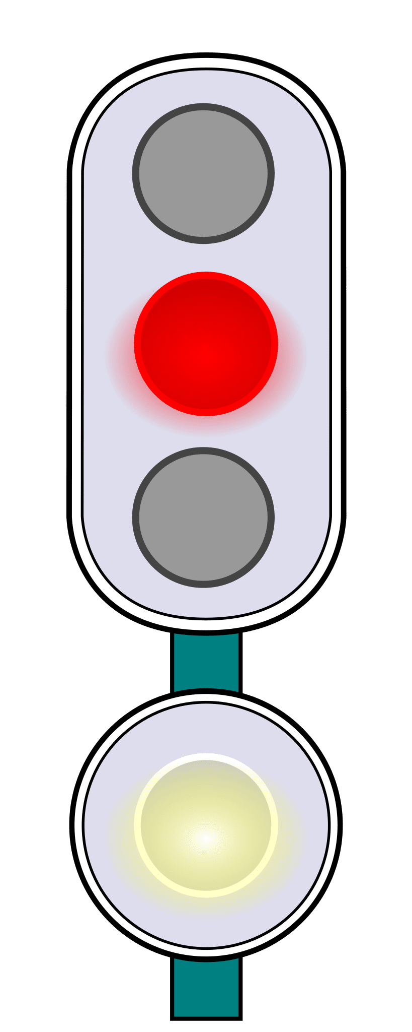 Stoplight semaforo clipart vector
