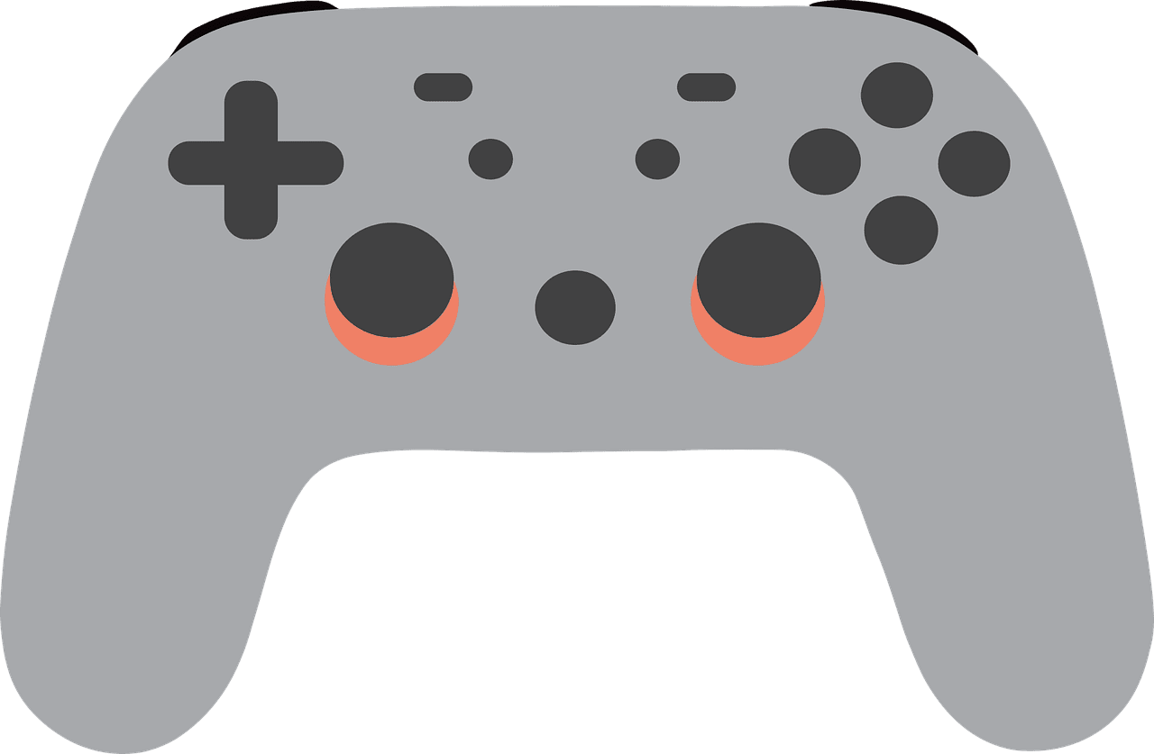 Video game controller console vector graphic clipart