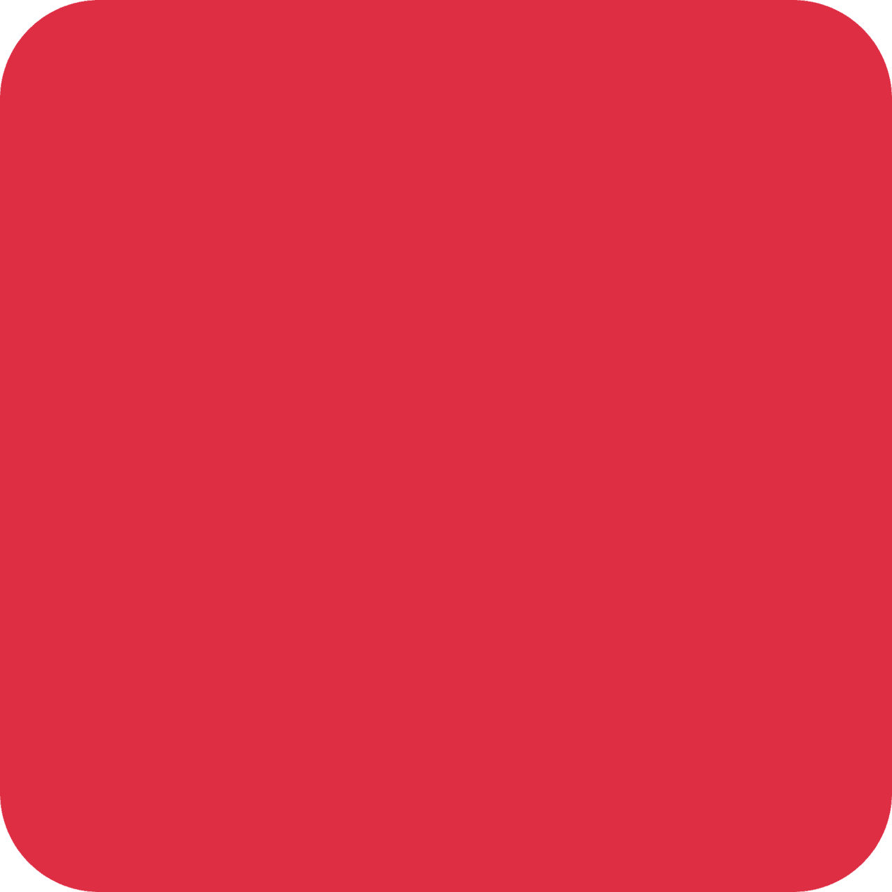 Red square outline shape clipart picture