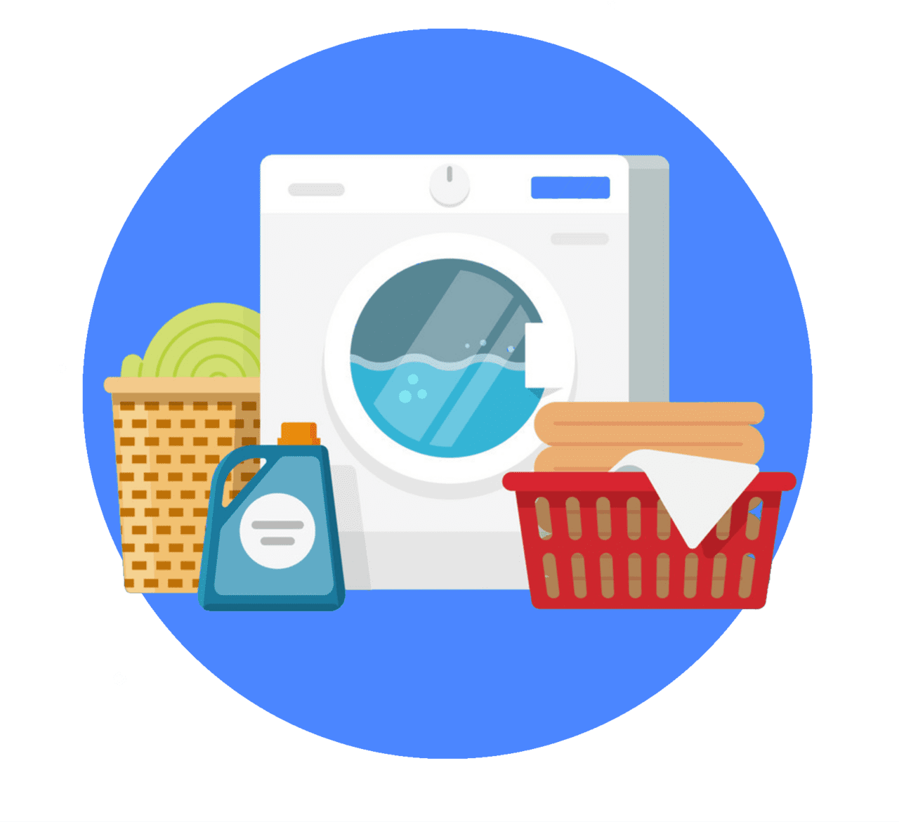 Washing machine laundry appliance household equipment clipart clip art