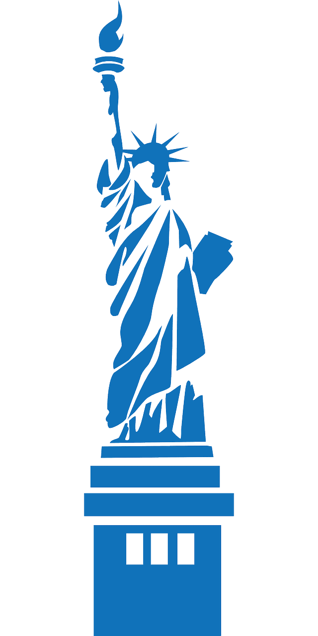 Statue of liberty new york united states vector graphic clipart