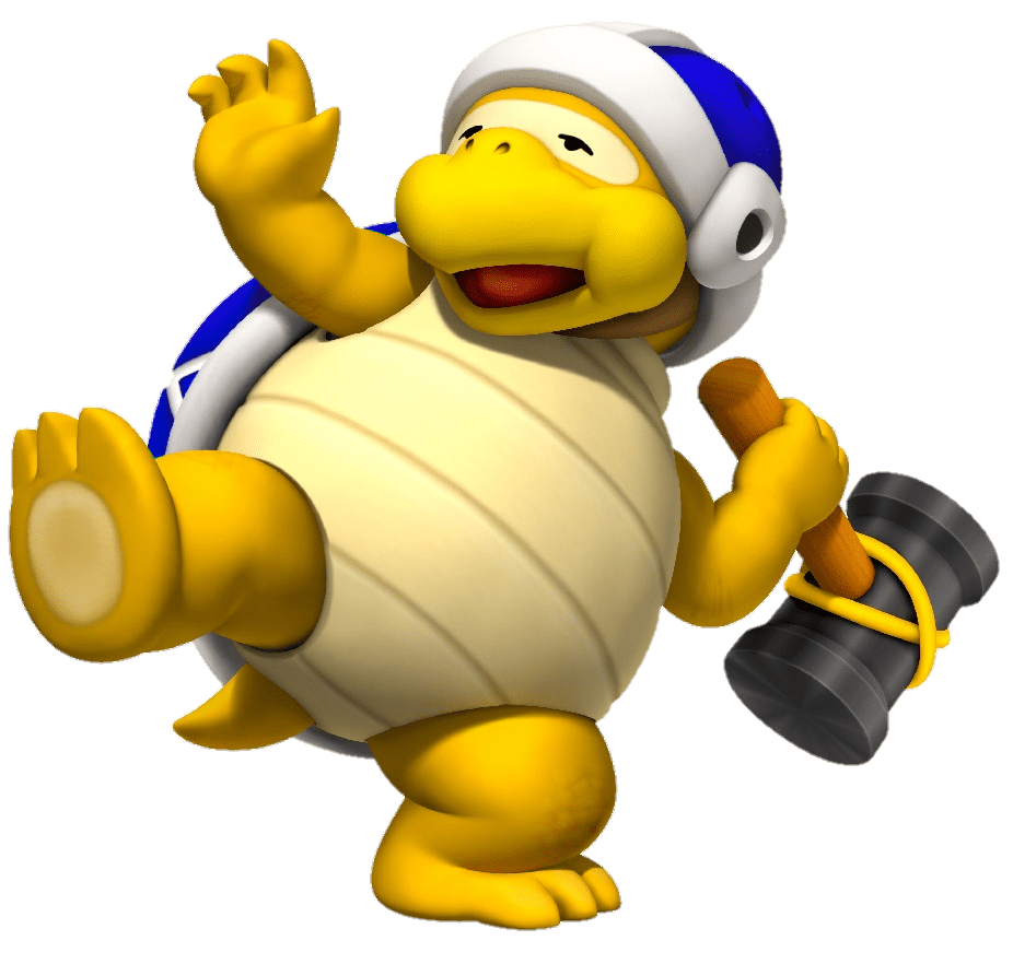 Super mario blue sledge bro clipart background
