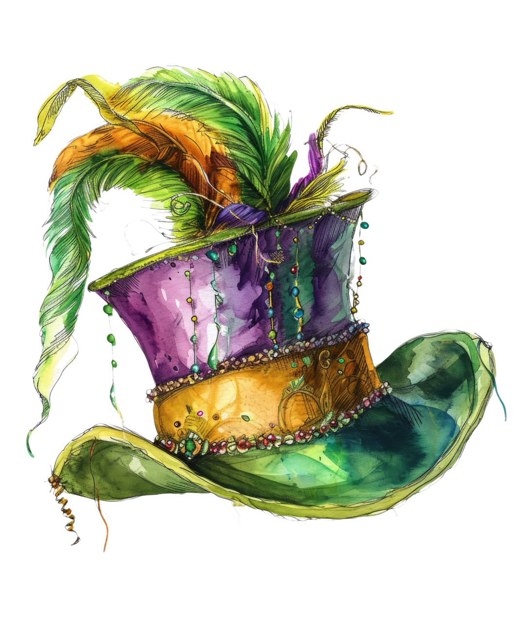 Mardi gras page clipart image