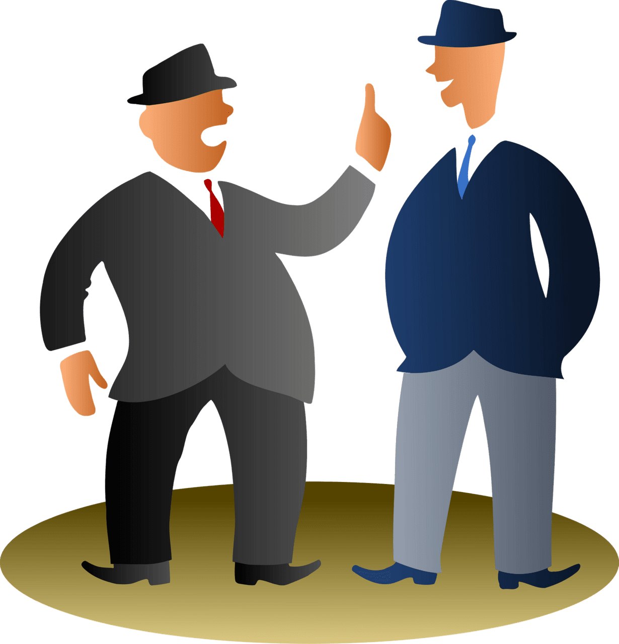 Two office guys talking vector clipart images