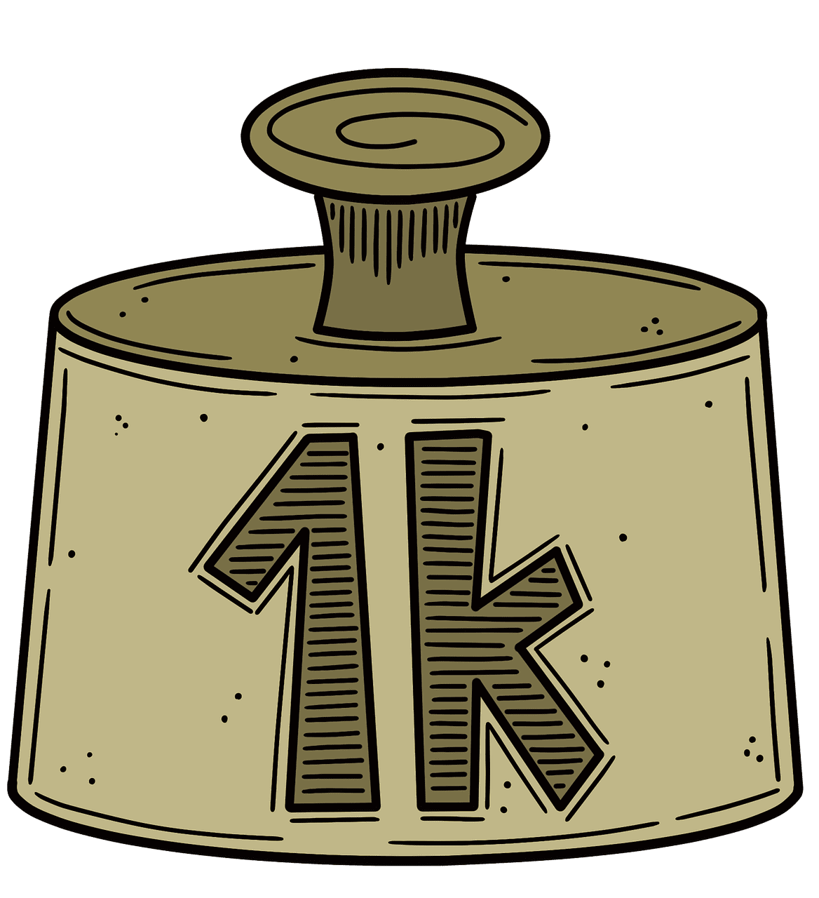 Kilogram weight measure image clipart