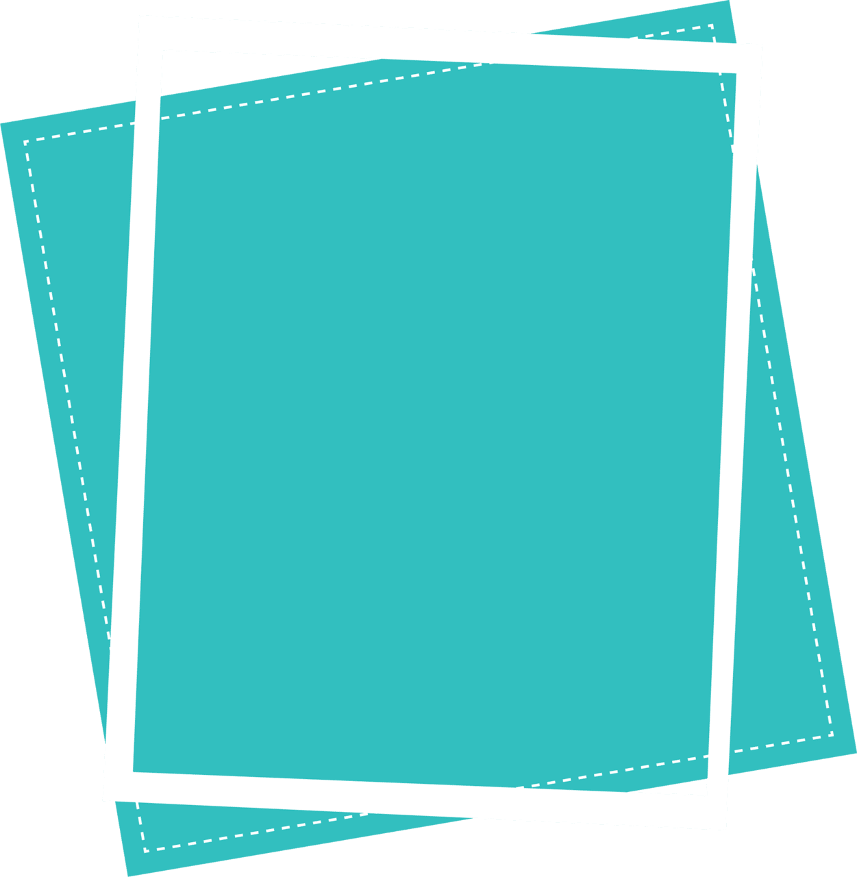 Post it note mid century frame clipart clip art