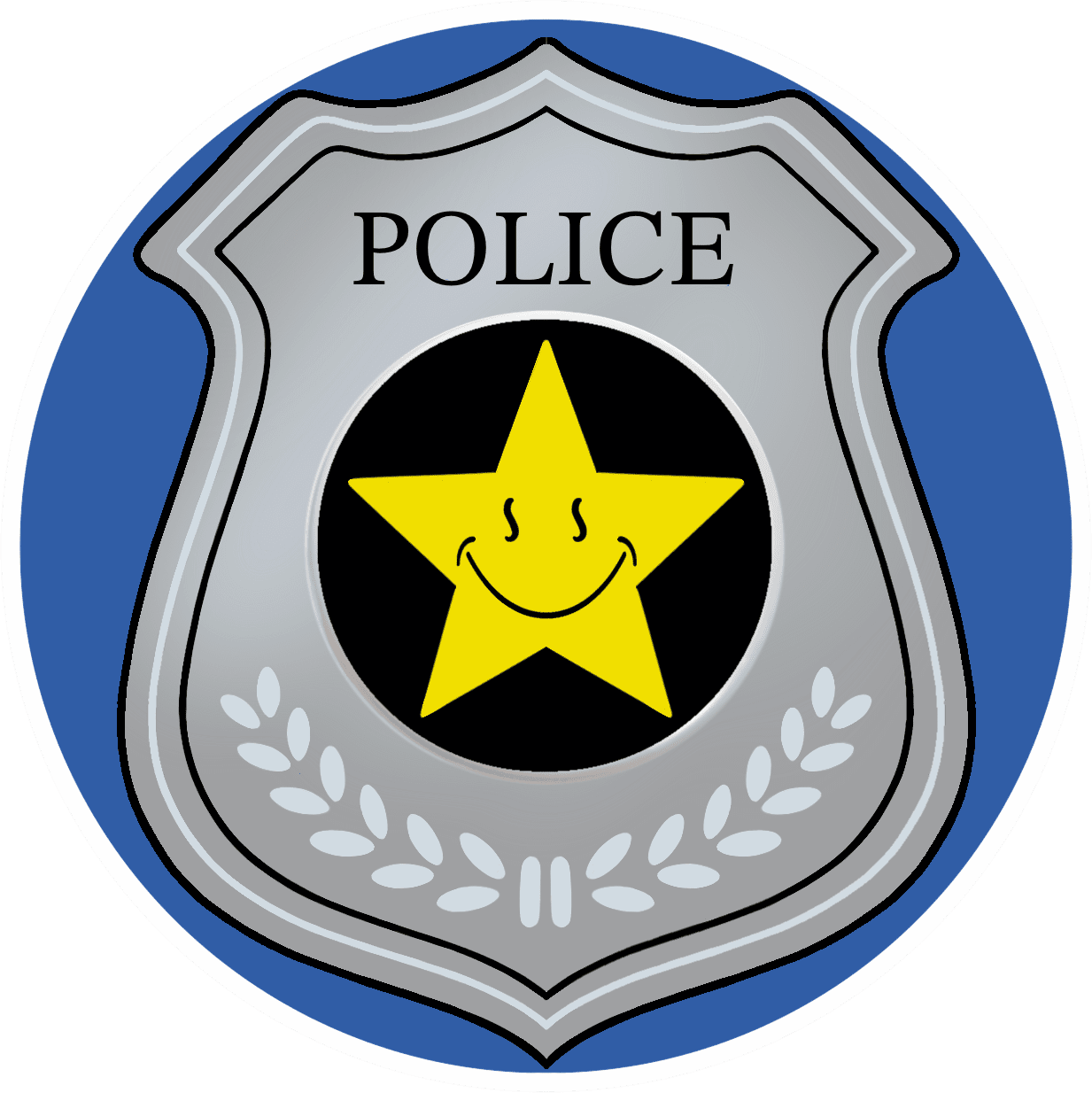 Police badge patches clipart free