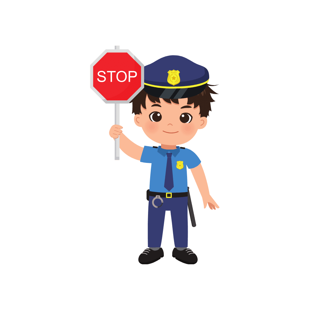 Sign police clipart picture