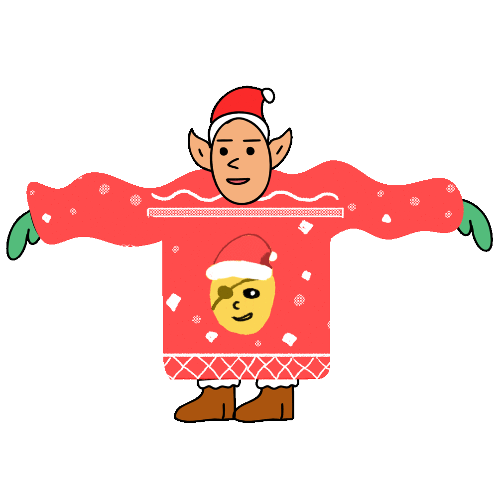 Ugly sweater xmasnewyear percolate galactic clipart image