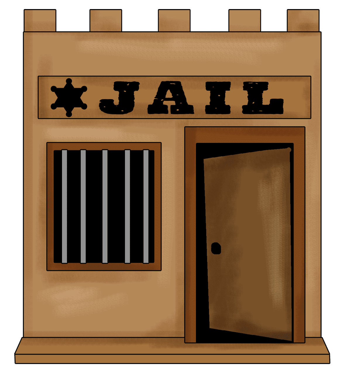 Jail wild west lessons for sunday school clipart free