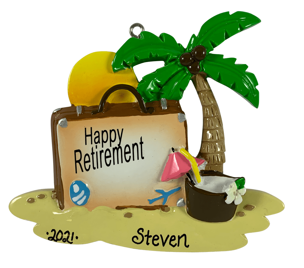 Happy retirement made of resin clipart clip art