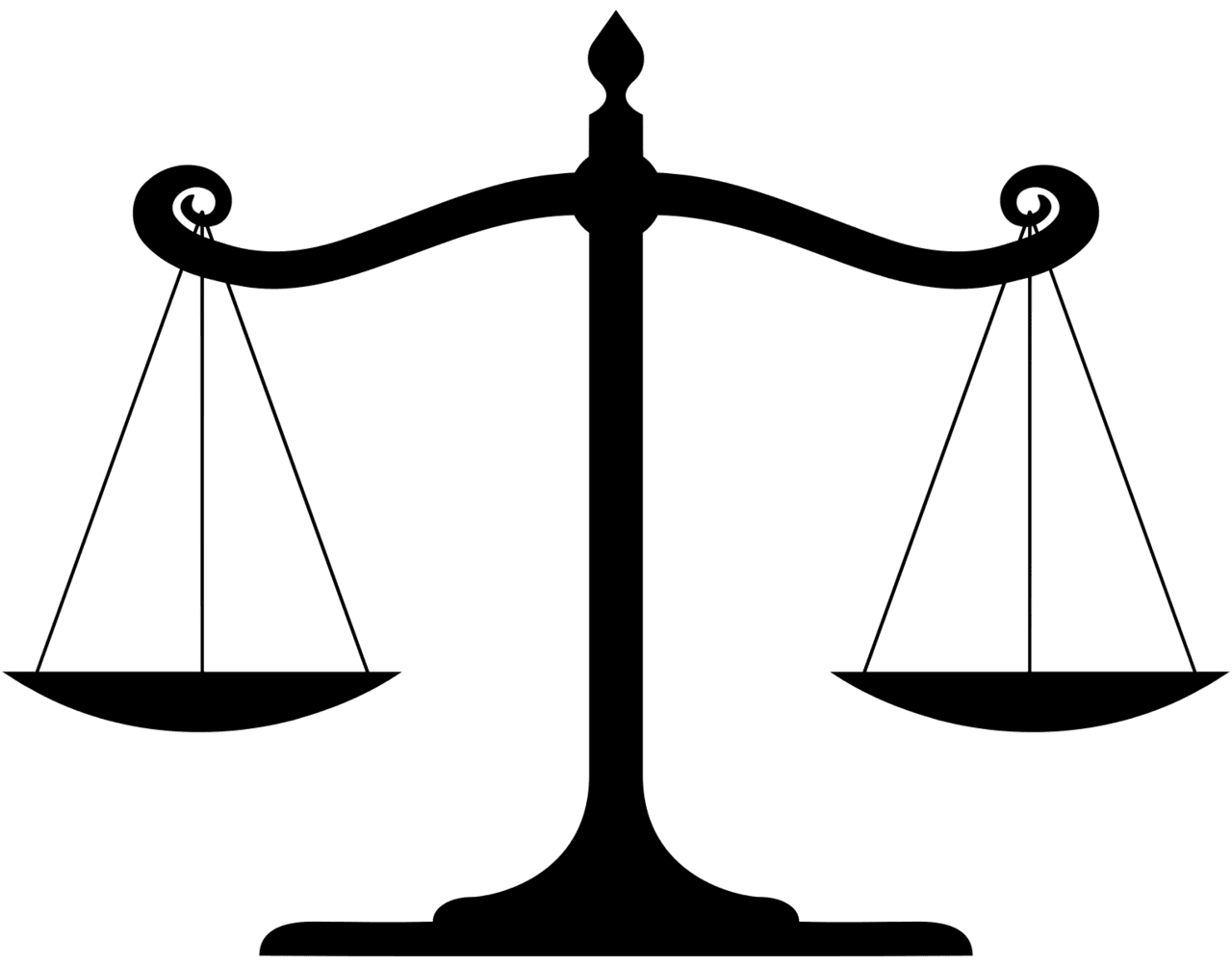 Weight balanced scale of justice wikimedia mons clipart clip art