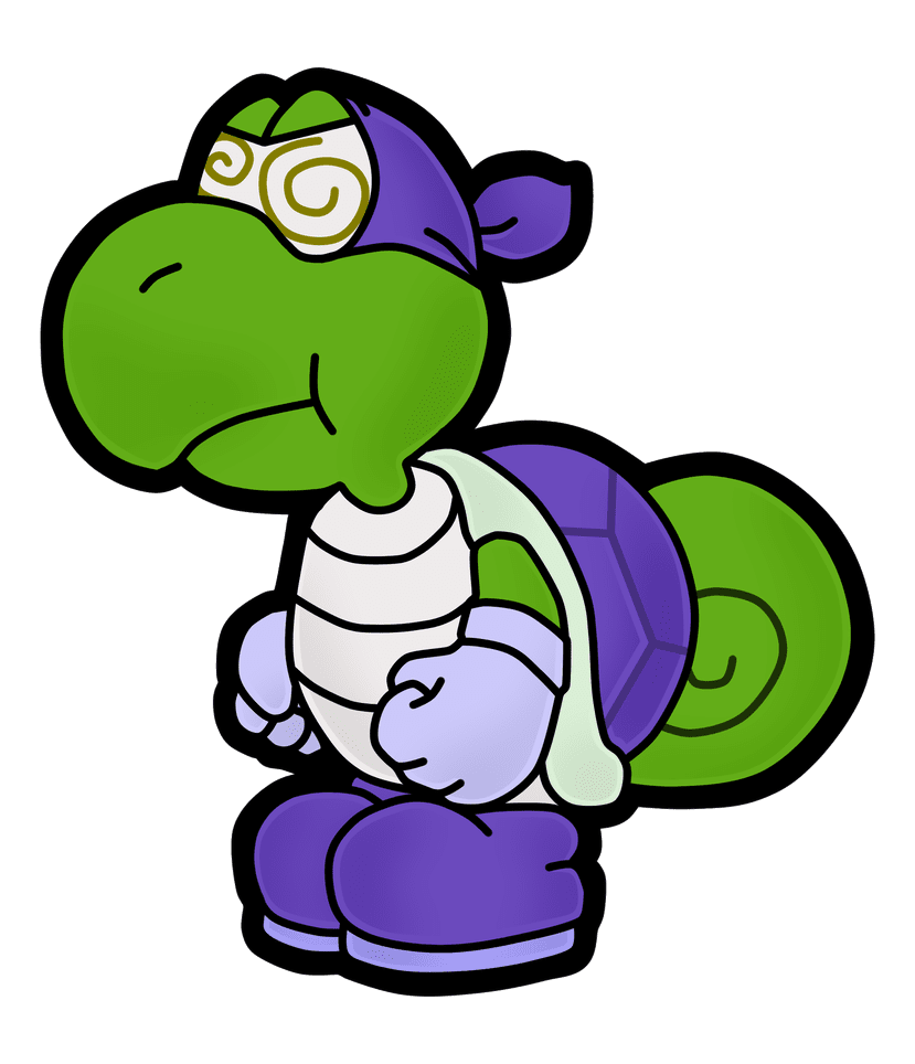 Ninja turtles paper mario ninjeleon by xpedia deviantart clipart vector