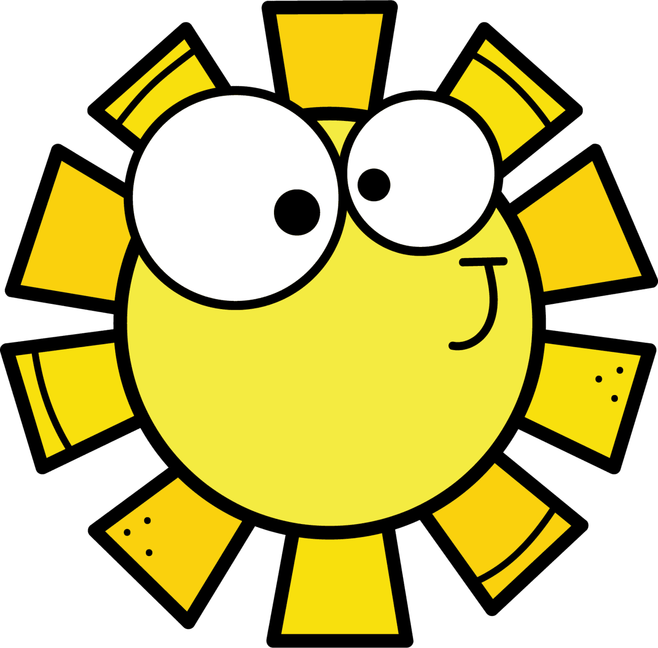 Sunlight pin page clipart image