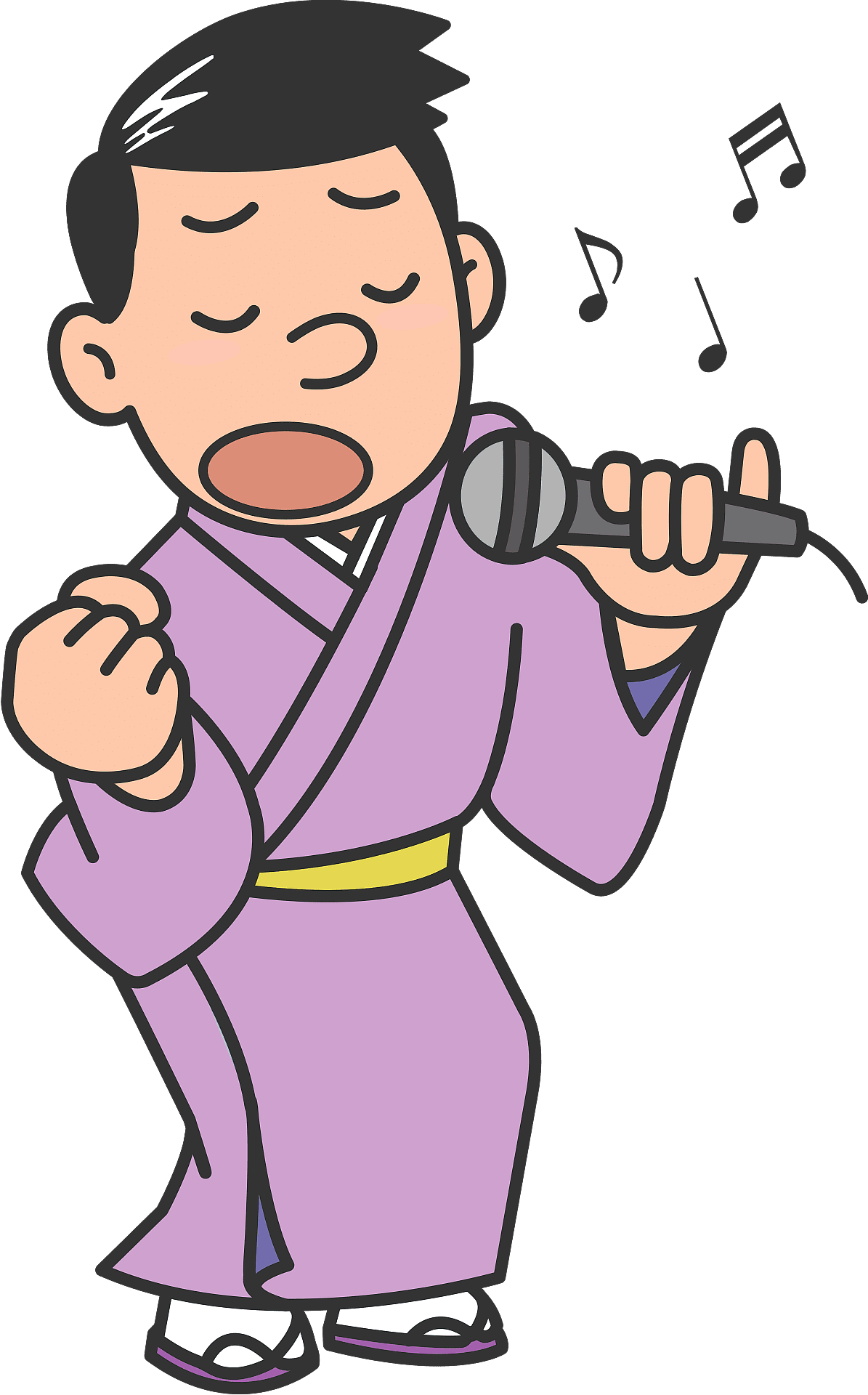 Man is singing vector clipart images