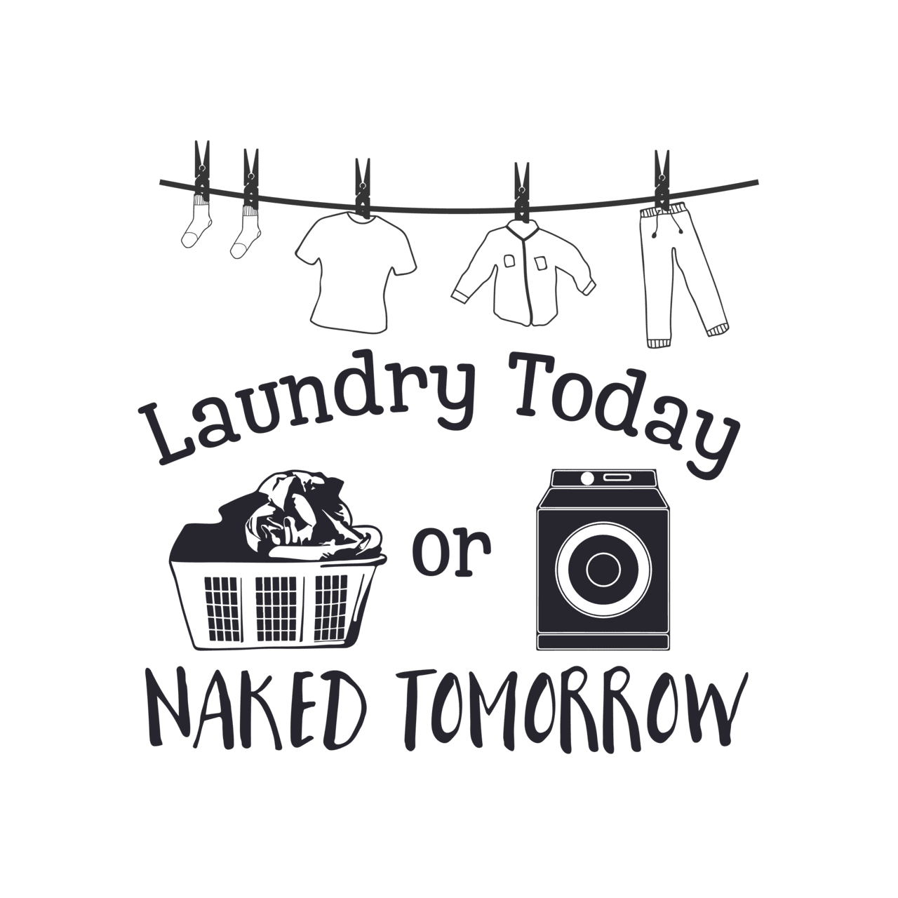 Laundry pin page clipart vector