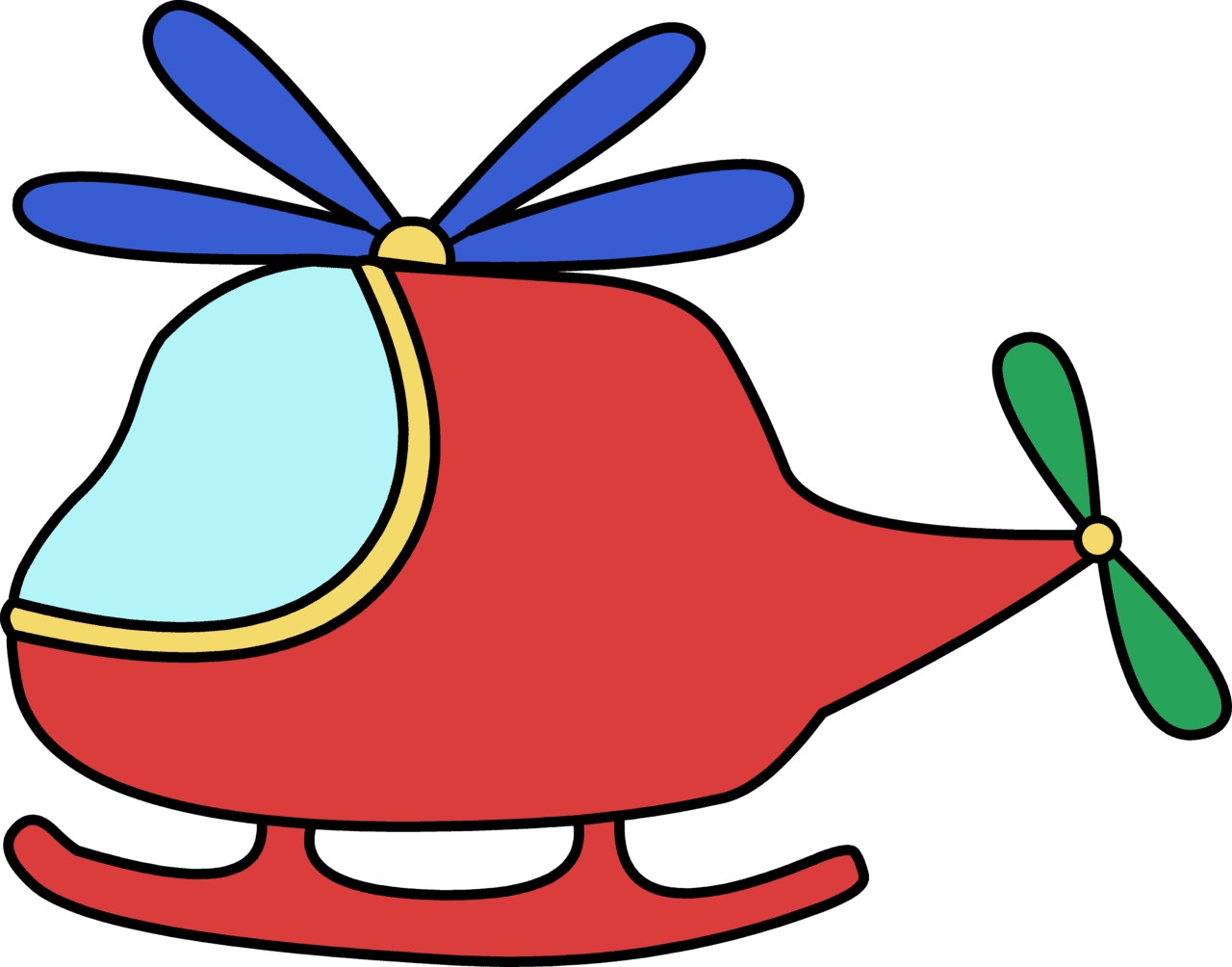 Toy helicopter clipart logo