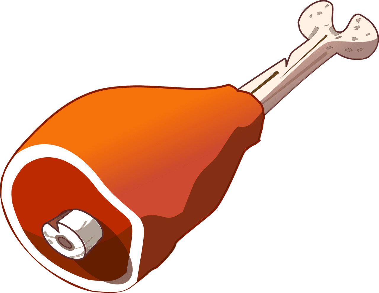 Meat leg vector clipart images