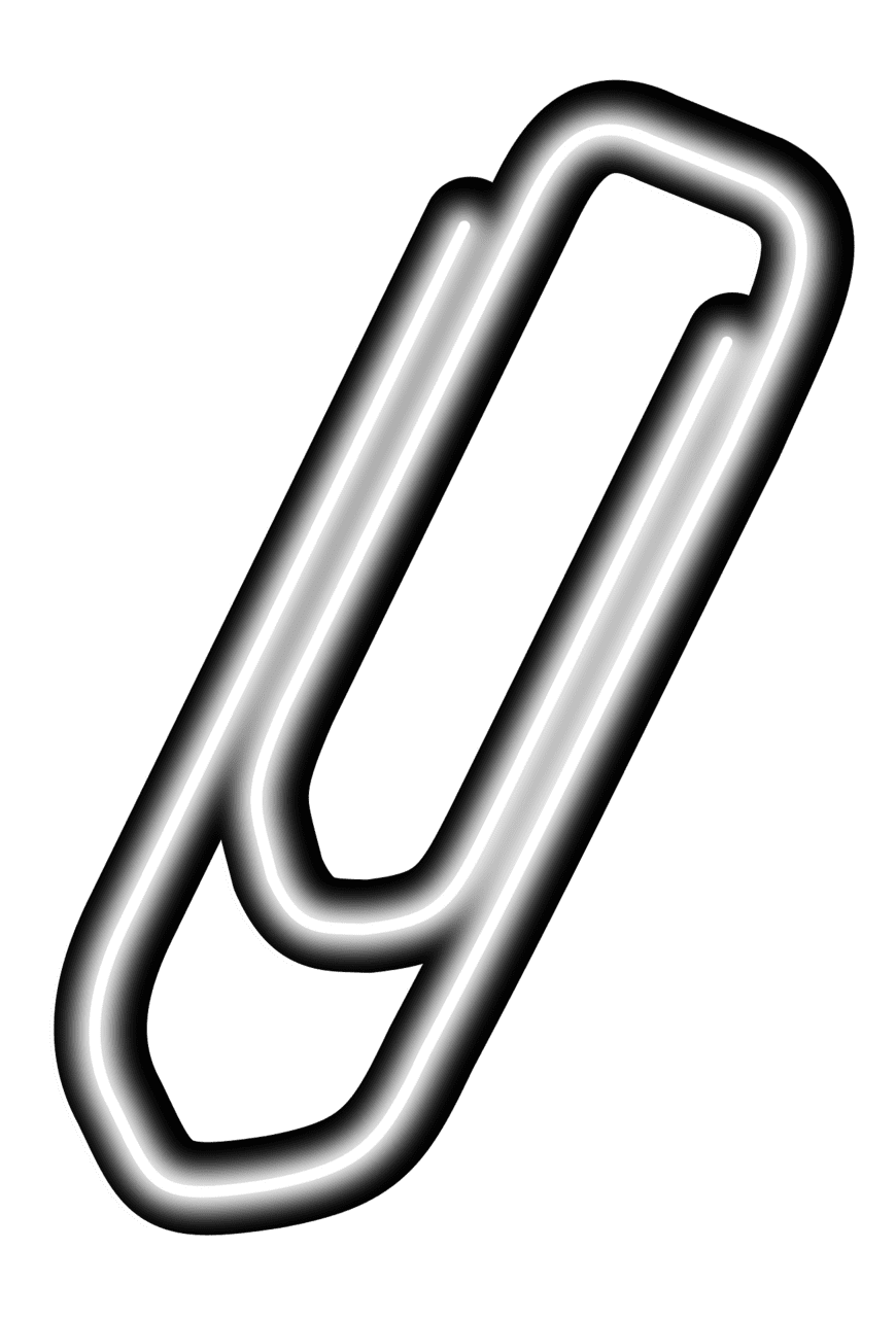 Paper clip vector clipart images 4