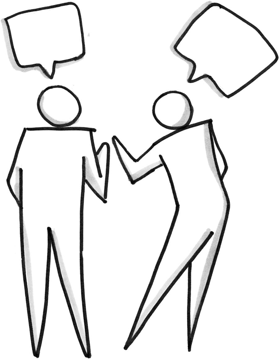 Talking conversation sketch dialogue clipart free