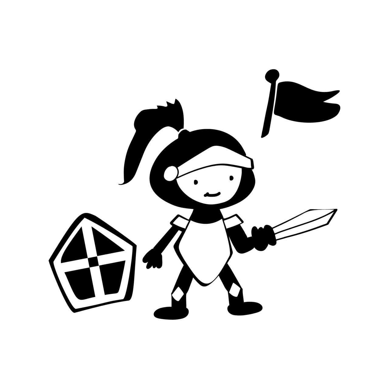 Knight page clipart transparent