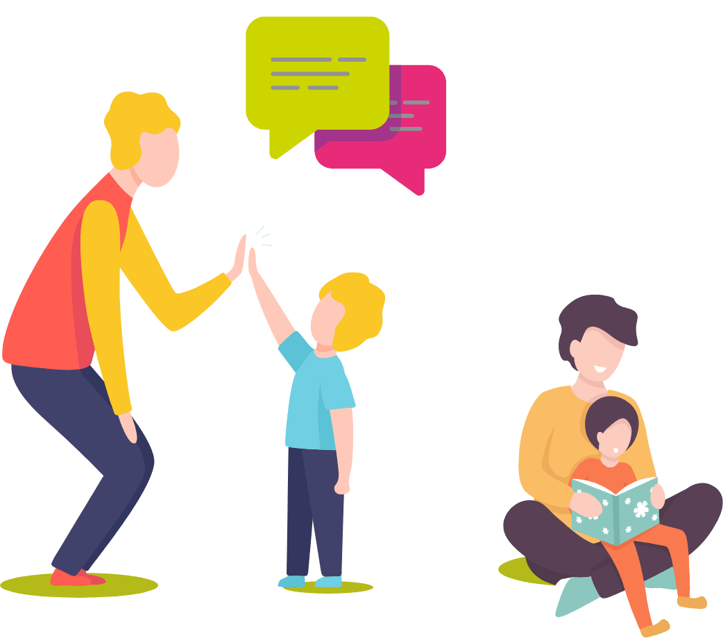 Talking advice for childs speech tips children clipart vector