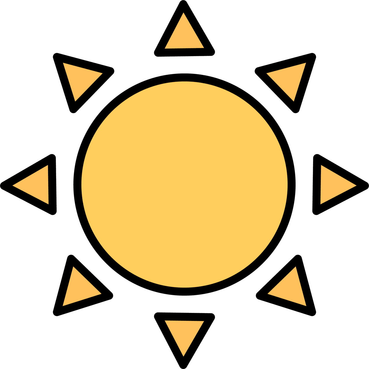 Sunlight pin page clipart transparent 2