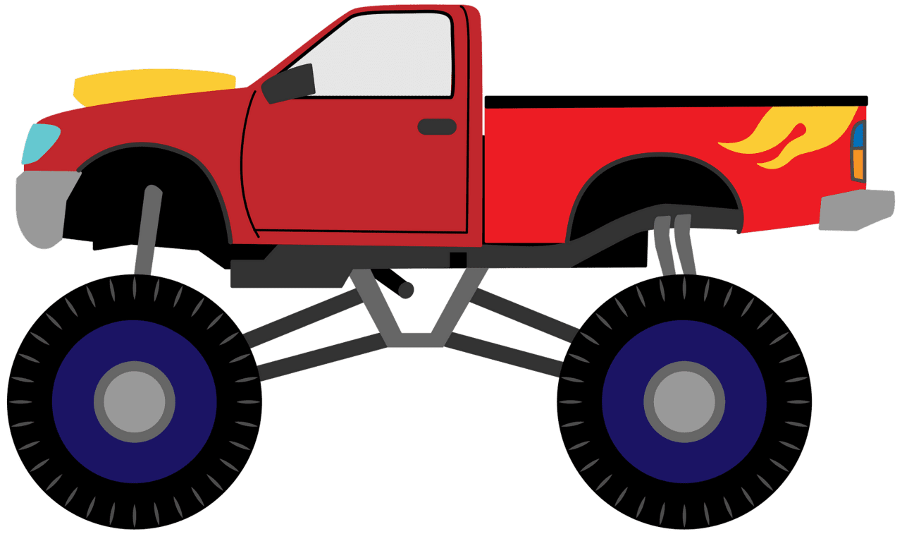 Monster truck vector clipart images 7