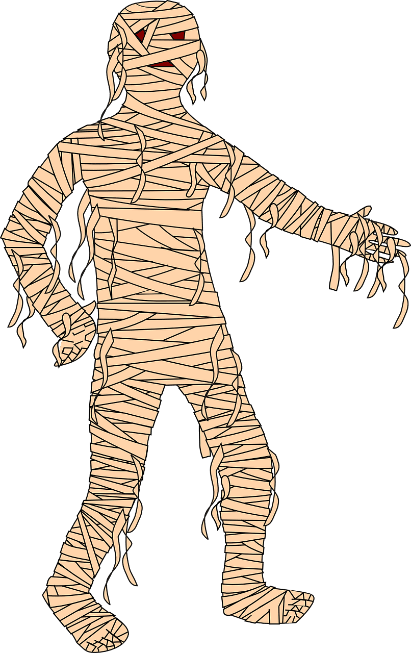 Mummy cartoon halloween vector graphic clipart