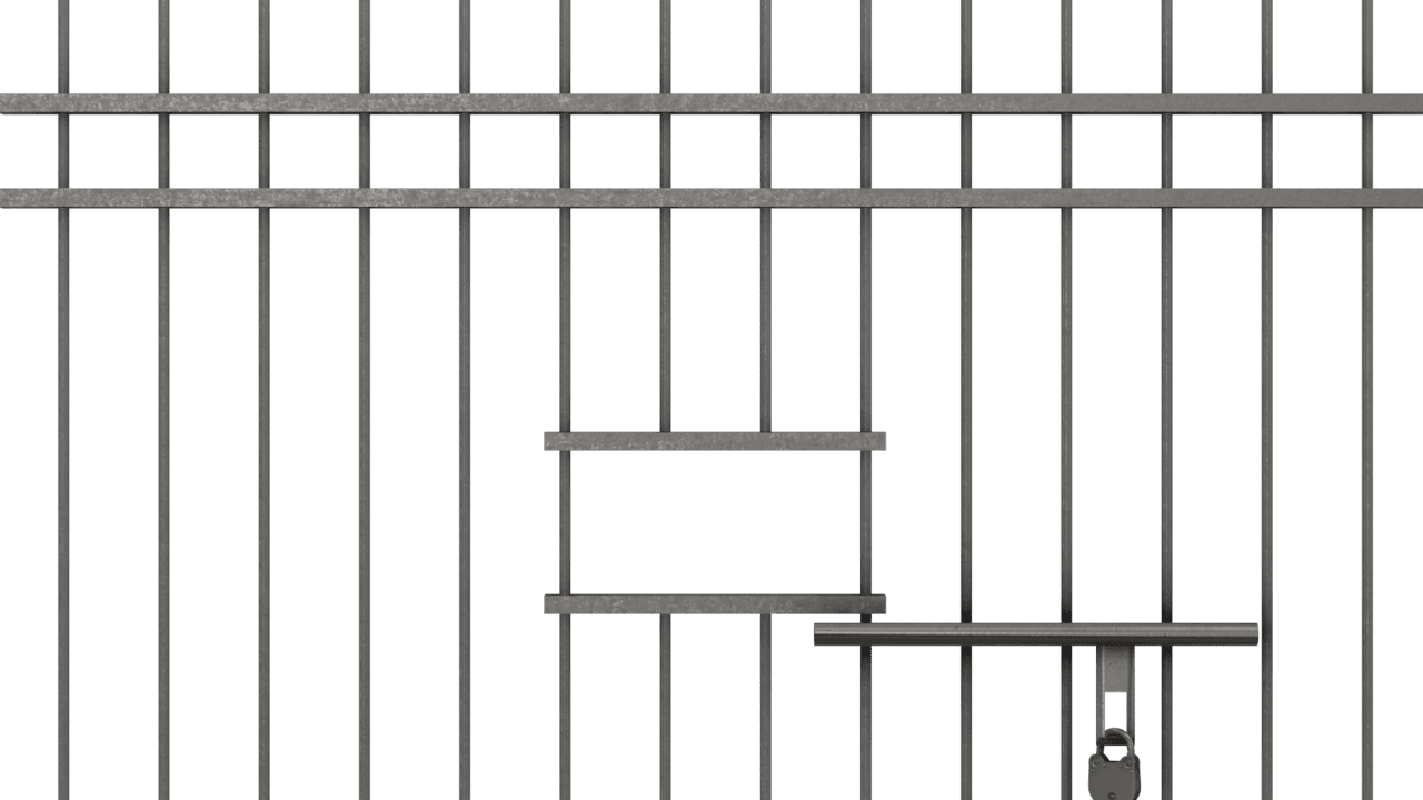 Jail door slam clipart free