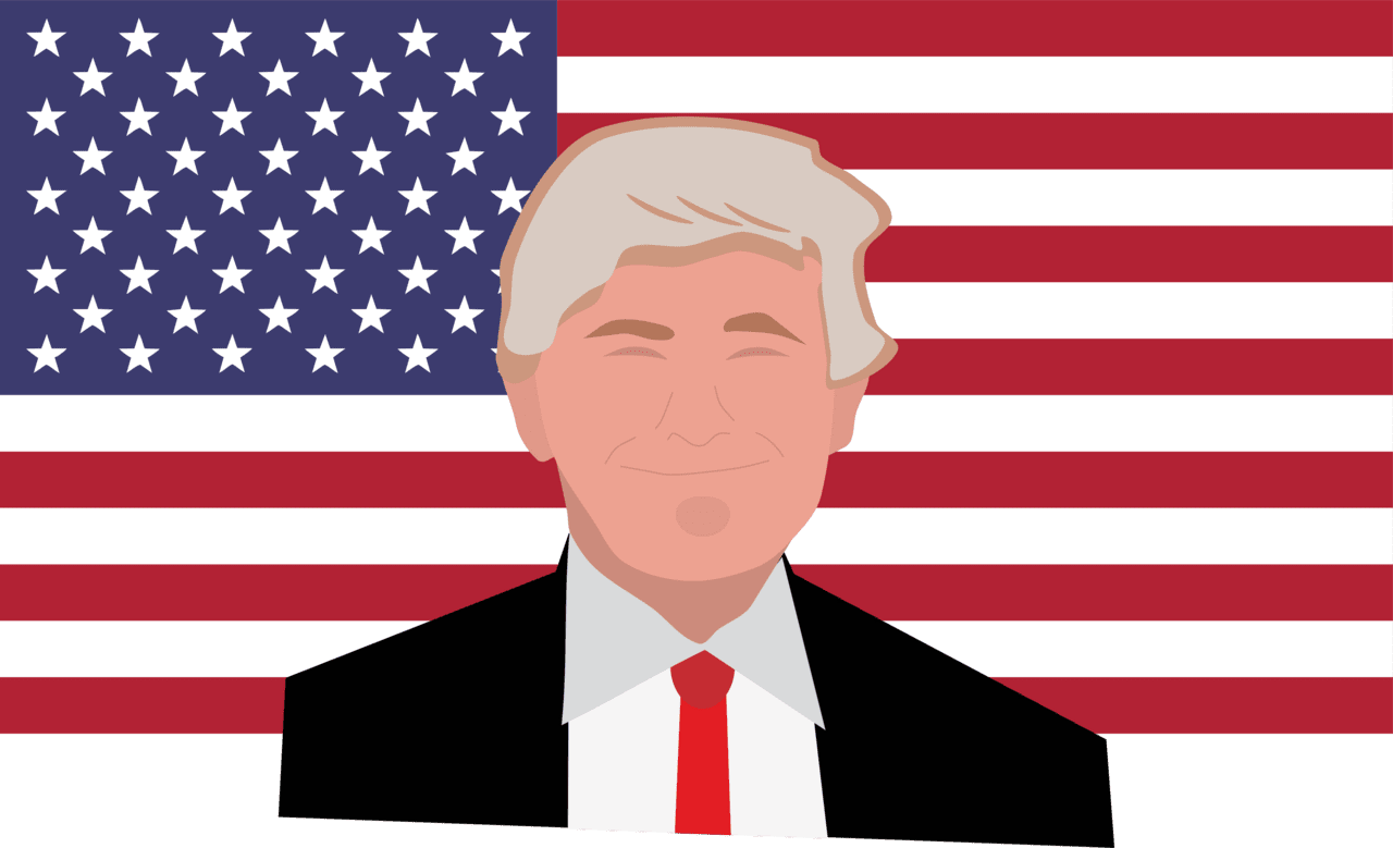 Presidents day donald trump vector clipart images