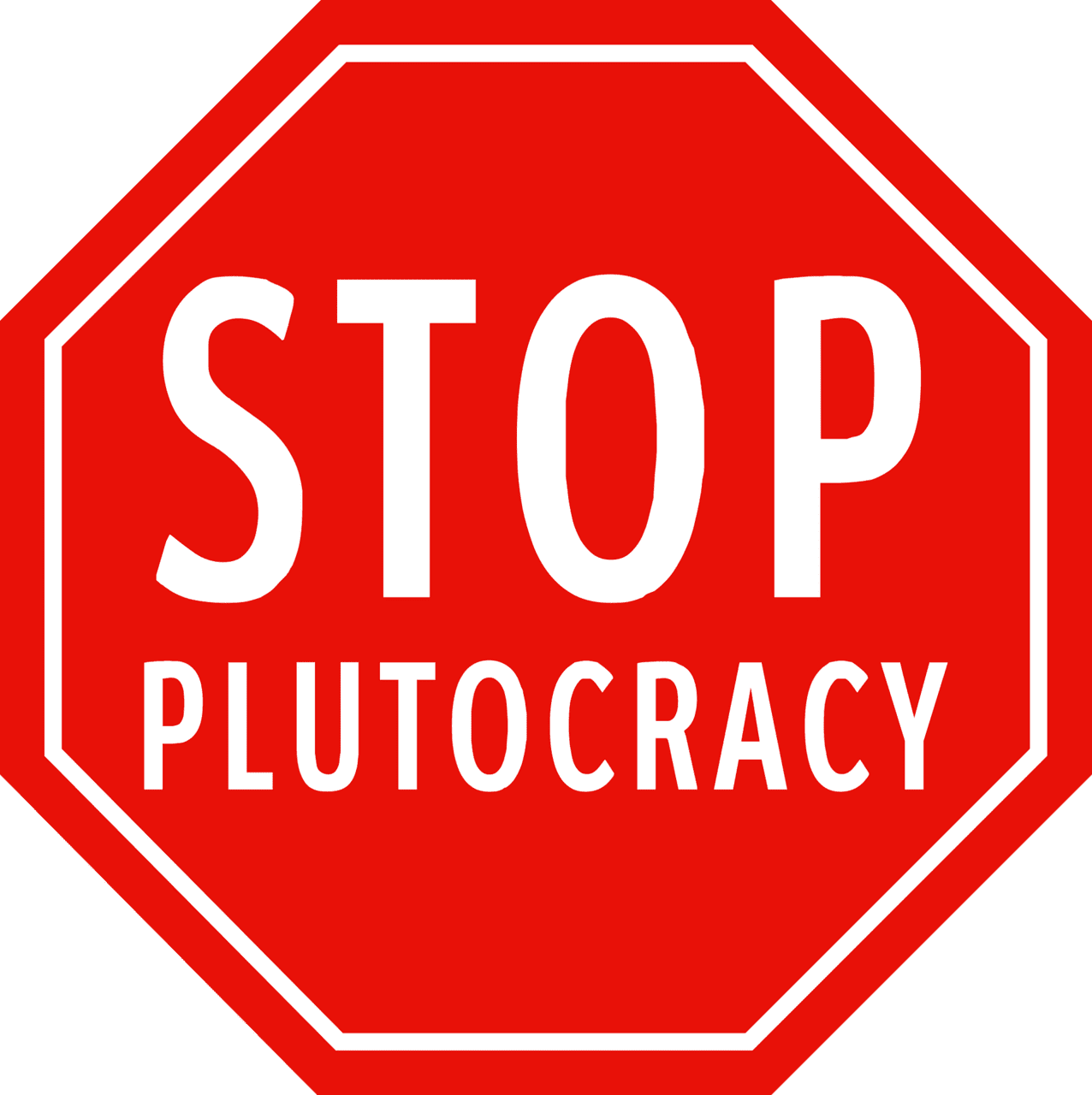 Stop plutocracy vector clipart images