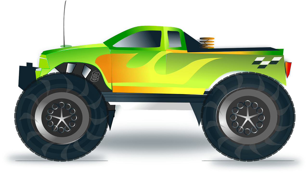 Monster truck vector art graphics clipart