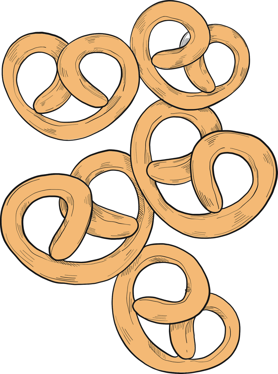 Pretzel vector clipart images 2