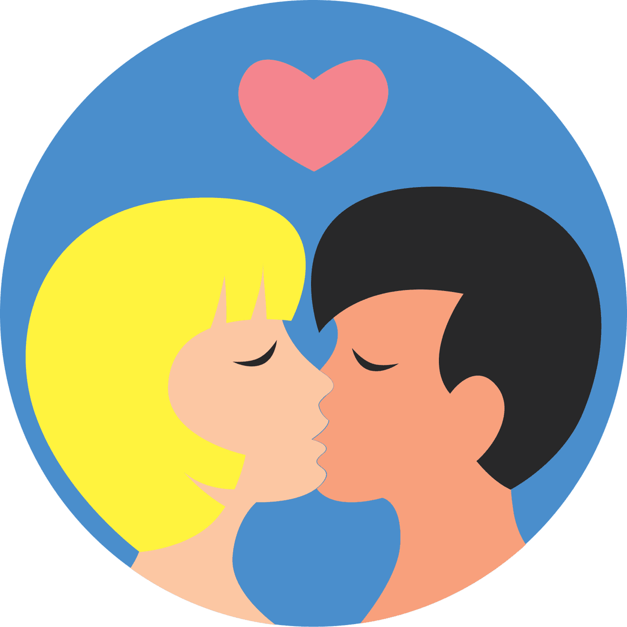 Kiss vector clipart images