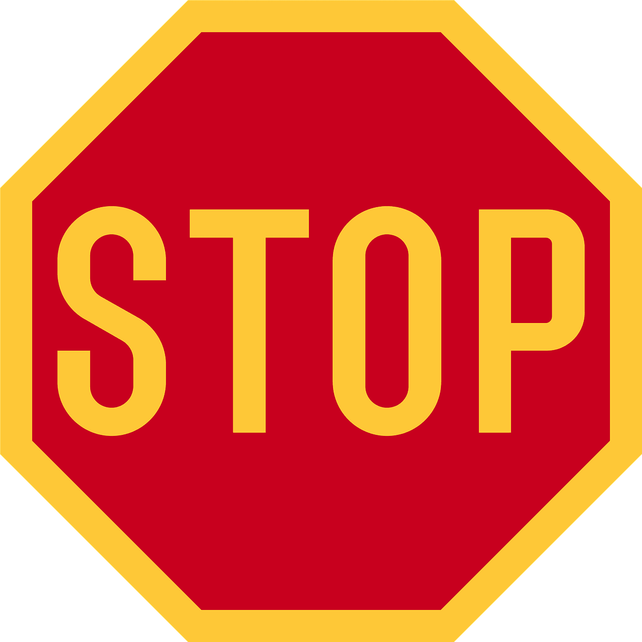 Nigeria stop sign vector clipart images