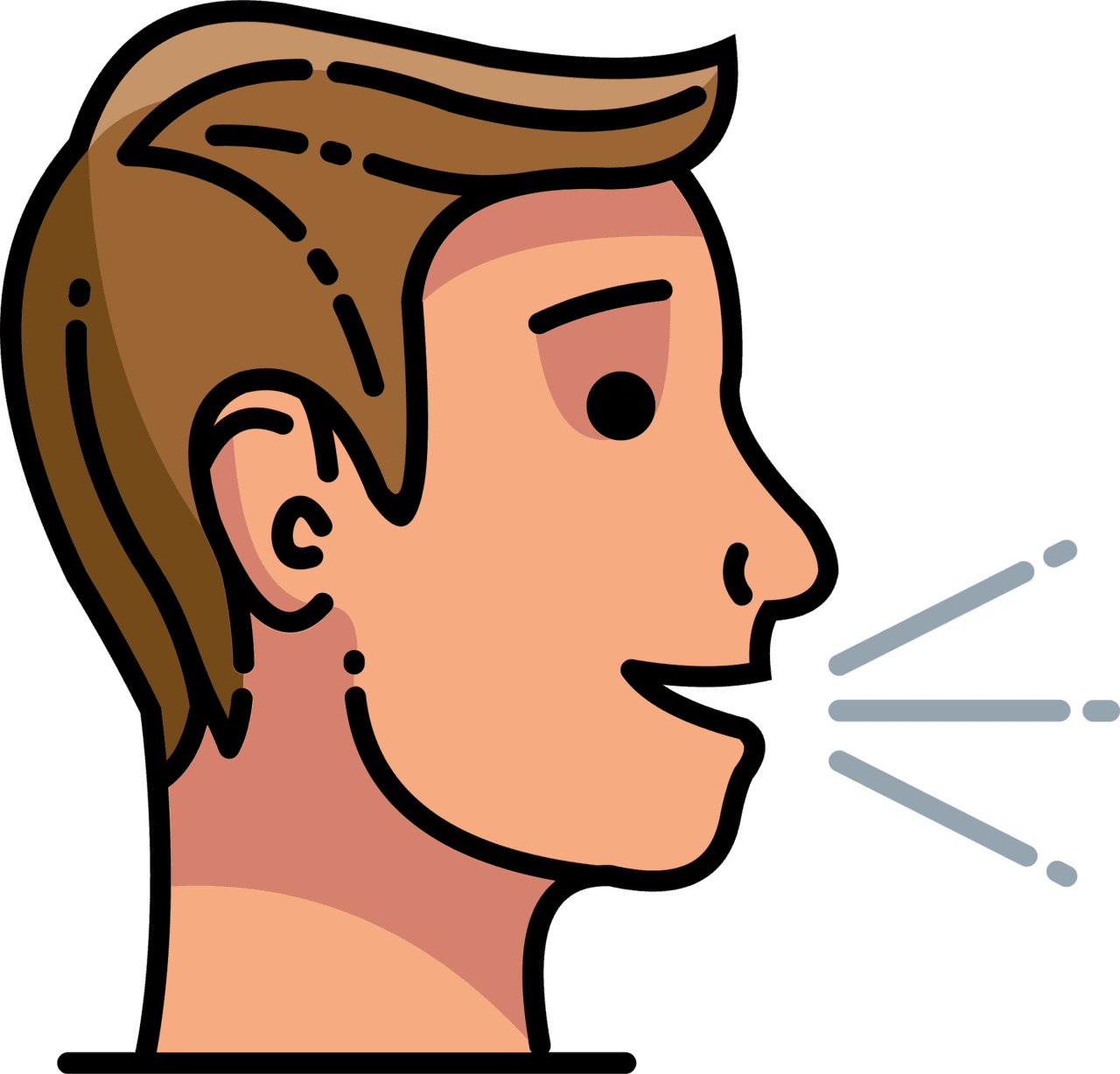 Talking person speaking vector clipart images