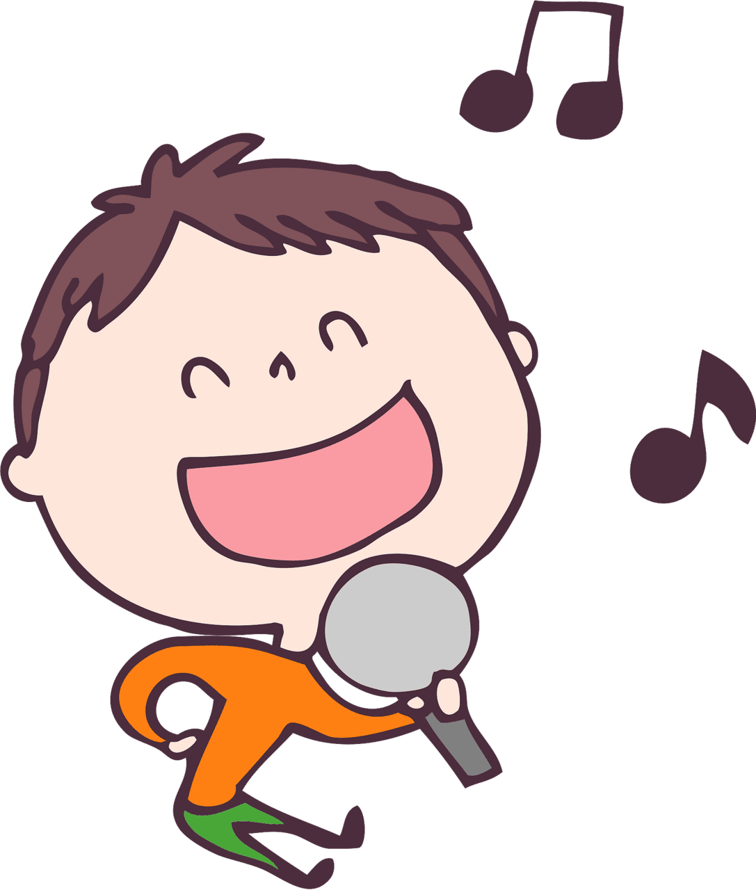 Children singing clipart images