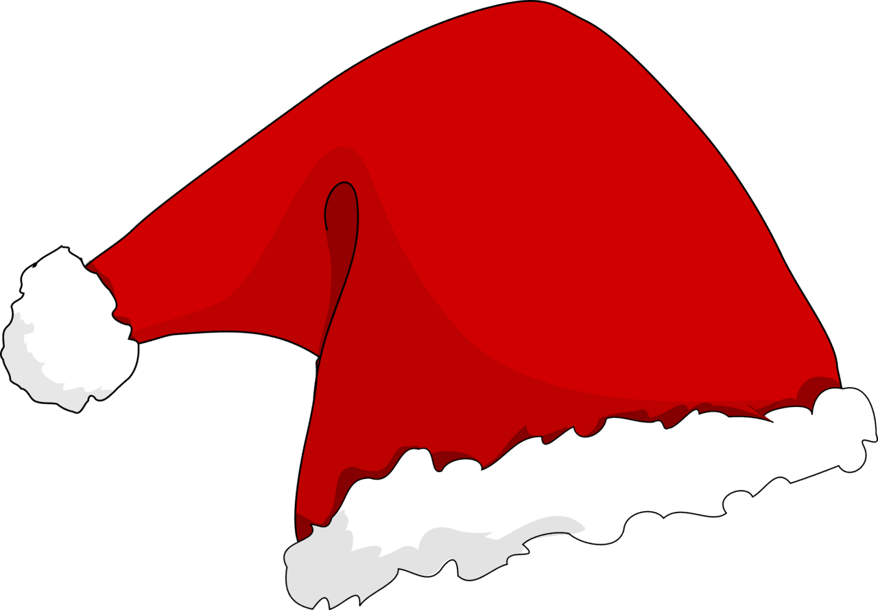 Santa claus hat clipart logo