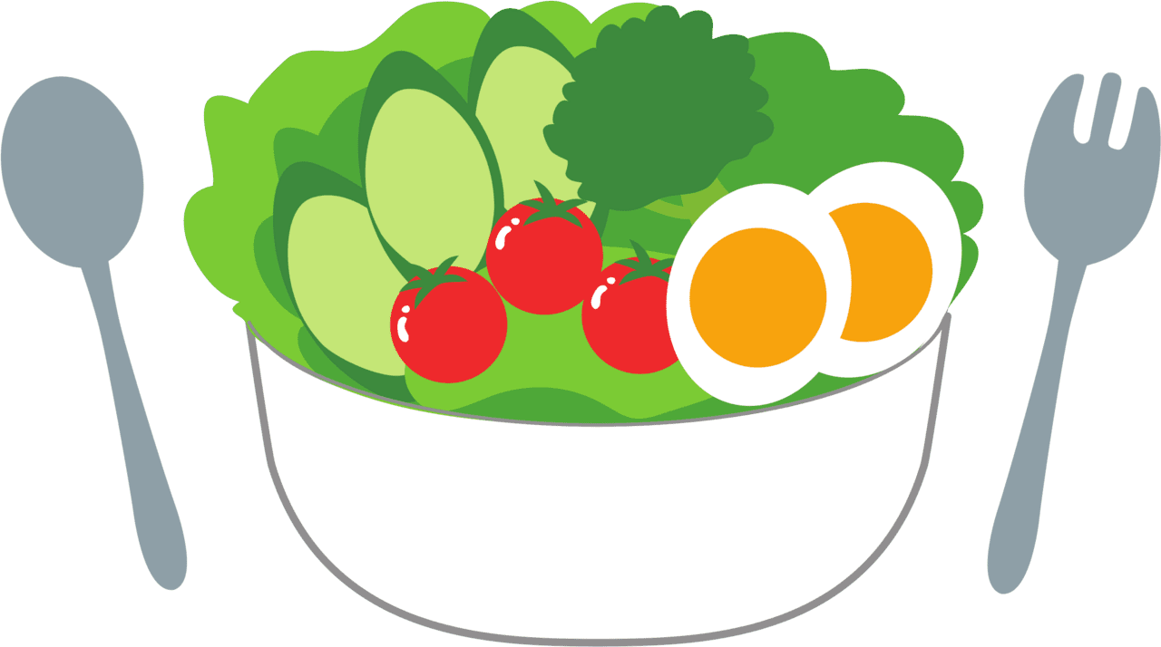 Hd this design of salad with fresh tomatoes image clipart