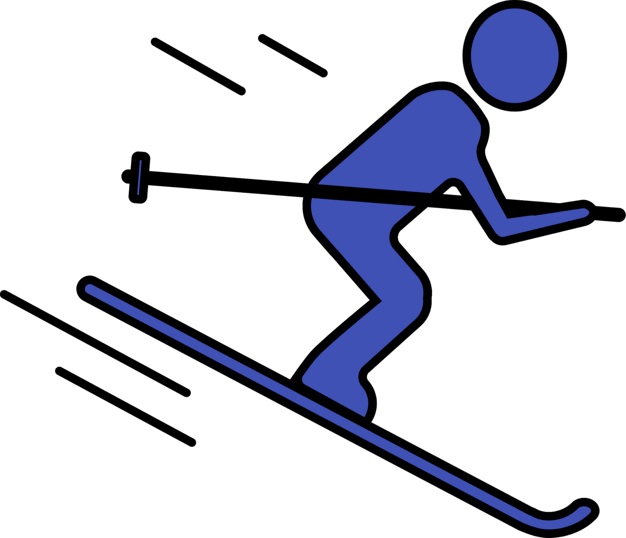 Ski er vector clipart images 6
