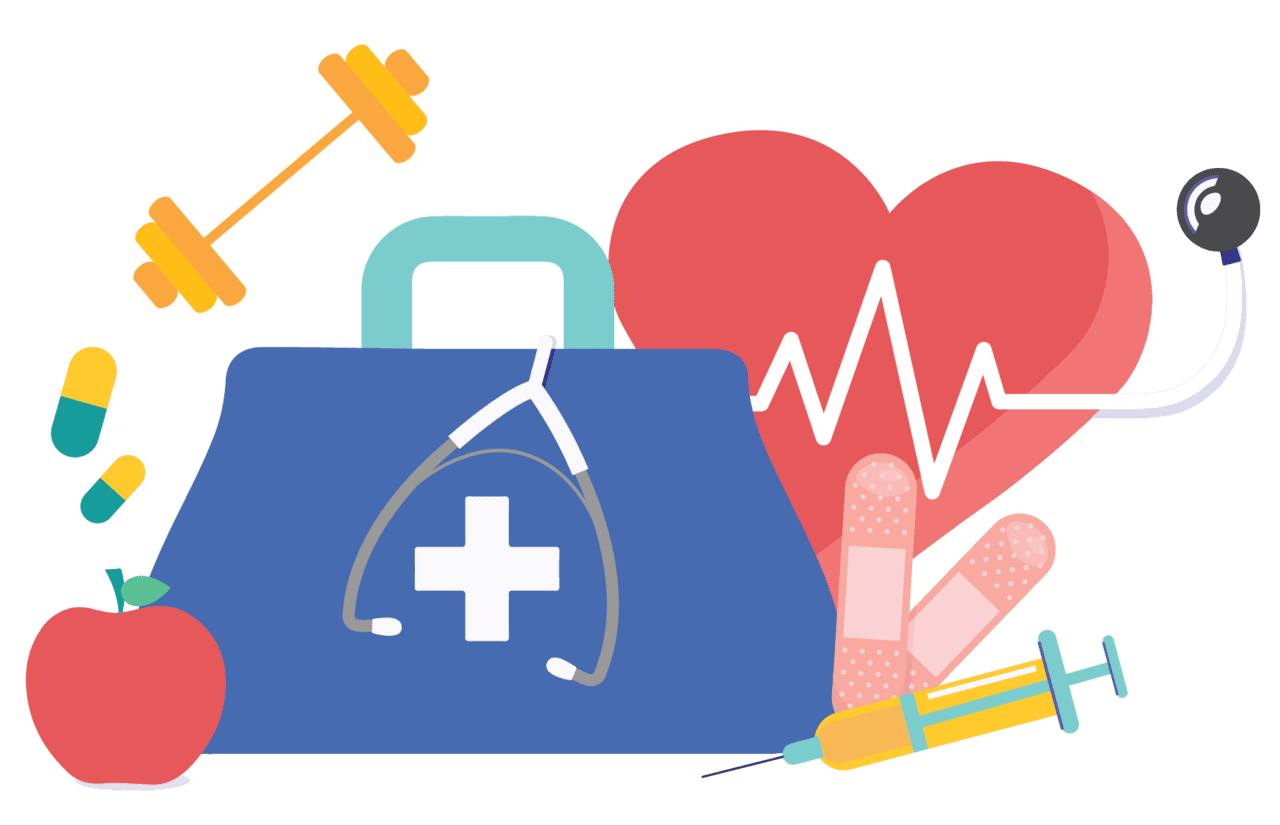 Healthcare health care insurance vector image clipart