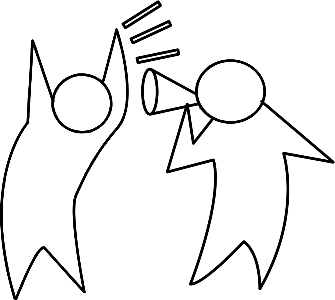 Signs of active listening clipart large size image