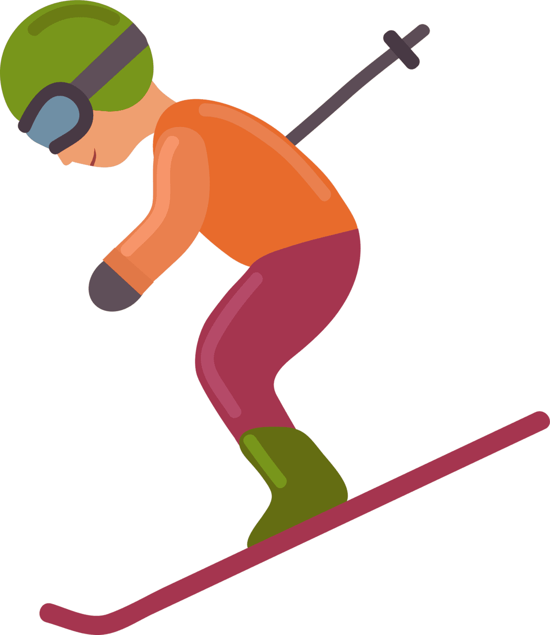 Ski er vector clipart images