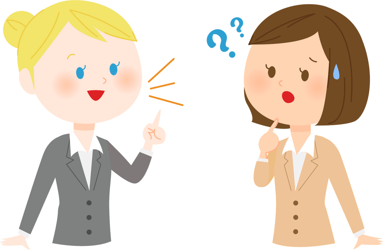 Women are talking in english vector clipart images