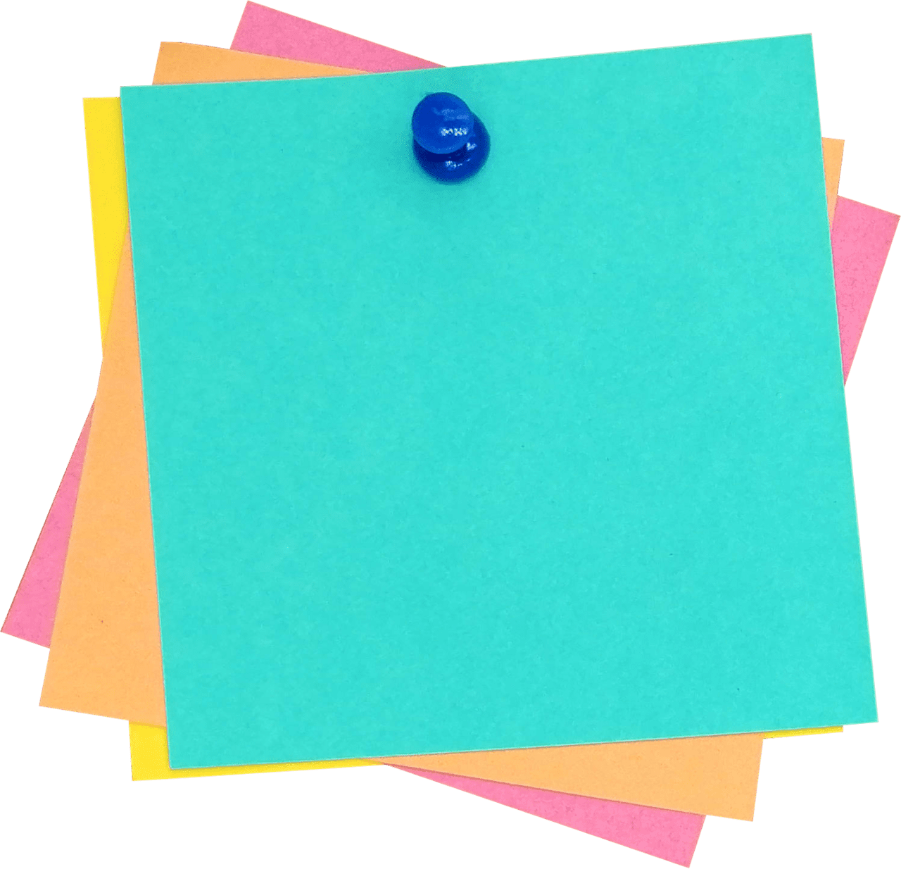 Sticky note pin page clipart background