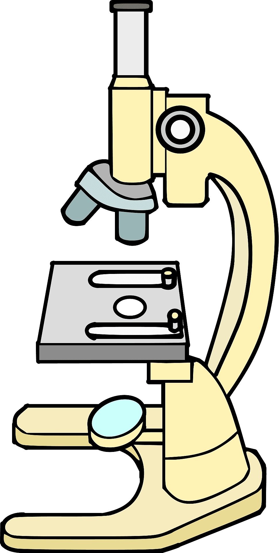 Yellow microscope vector clipart images