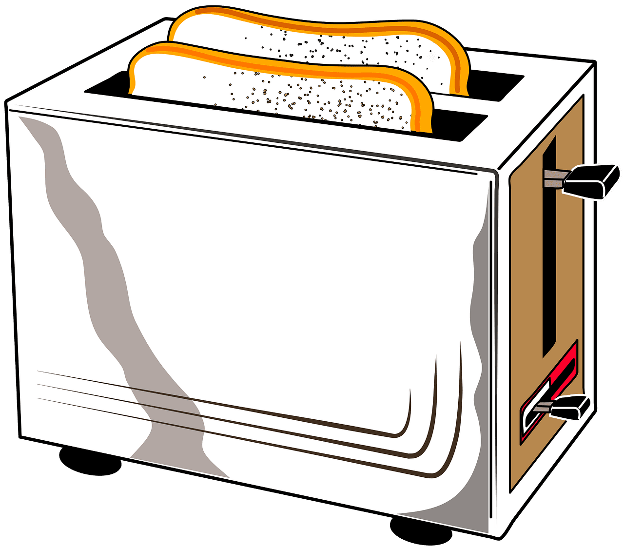 Toaster vector clipart images 6