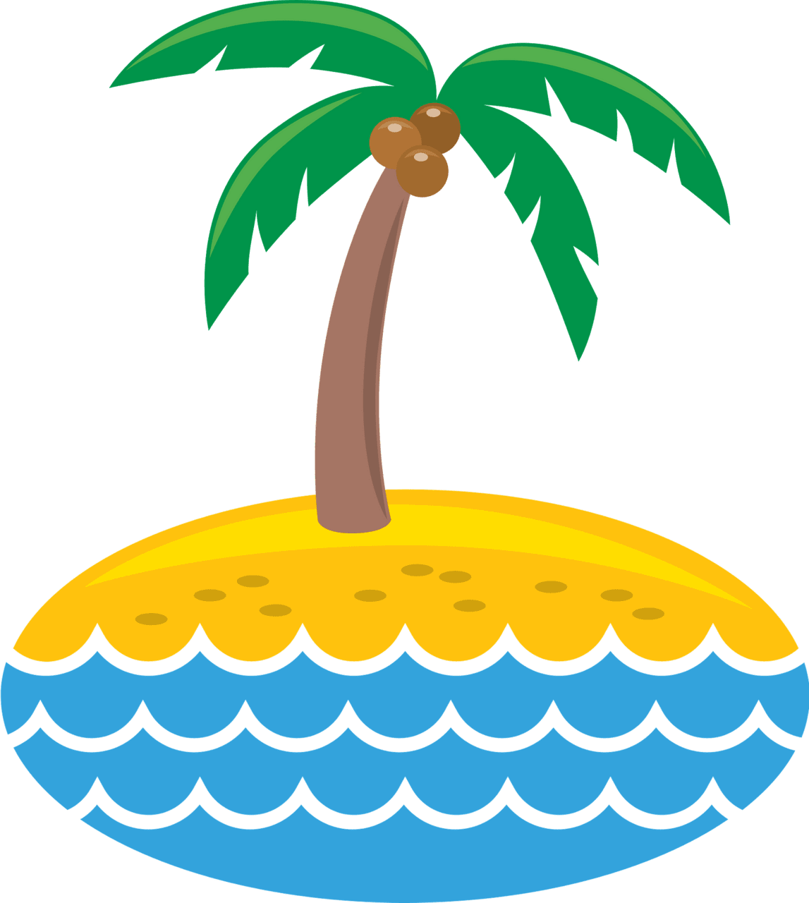 Island vector clipart images 3